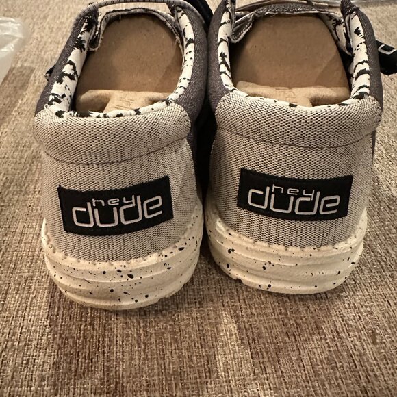 HEY DUDE WALLY STRETCH OPAL BLACK 8 - Picture 4 of 5